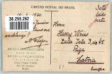 Rio de Janeiro 1930 Foto AK Praca Floriano Marke bildseitig