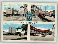 45525 W4320 Hattingen , Ruhr - Obermarkt Untermarkt Krankenhaus Krämersdorf