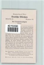 Der Räuberbräutigam Cigaretten-Sammelbild Deutsche Märchen Märchen