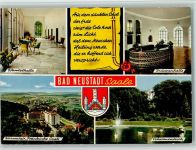 97616 W8740 Bad Neustadt a d Saale - Wandelhalle Brunnenhalle Kuranstalt Fränkische Saale Schwanenteich