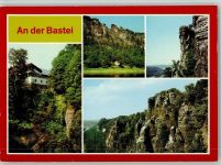 01847 O8351 Bastei - Berghotel Bastei Basteifeilsen Basteibrücke Basteiaussicht