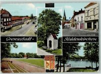 41334 W4054 Kaldenkirchen , Rheinl - Grenzübergang Schwanenhaus Kehr-Straße De Witt-See Königs-Kapellchen Jahn-Kampfbahn
