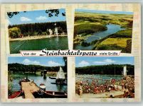 53879 W5350 Kirchheim , Kr Euskirchen - Fliegeraufnahme Steinbachtalsperre Waldfreibad