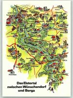 07980 O6601 Clodra - Landkarte Das Elstertal
