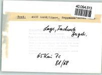32791 W4937 Lage , Lippe FOTO KEINE AK Seppmannsches Haus Fachwerkhaus Bergstraße