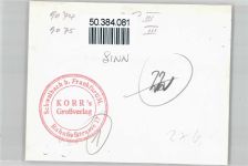 35764 W6349 Sinn , Hess - Foto Fluss Feld Haus Baum