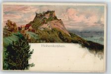 Hohenkrähen Biese, K. Lithographie / Künstlerkarte