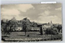 38879 O3706 Schierke am Brocken - Hotel Heinrich Heine Zaun WIese Baum Laterne