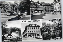 08451 O9630 Crimmitschau - Markt, Silberstraße, Kunsteisstadion, Friedenspark