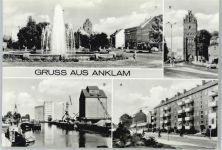 17389 O2140 Anklam - MArktplatz, Steintor, Hafen, Pennestraße