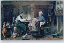 Jozef Israels , das frugale Mahl AKU1 Künstler