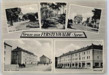 15517 O1240 Fürstenwalde , Spree - Stadthaus, Markgrafenstein, Ernst-Thälmann-Straße, Mühlenstraße, Ring der Freundschaft