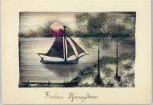 Segelboot Handgemalt