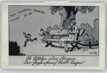 Soldatenhumor WK II Gebrauchsspuren