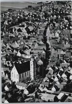 89415 W8882 Lauingen (Donau) - Fliegeraufnahme, Martinsmünster, Schimmelturm