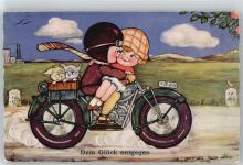No. 0293 , Kinder Motorrad Amag Künstlerkarte