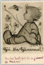 Baby mit Biene Hummel