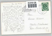 97769 W8788 Bad Brückenau - gel. 25.1..57, Pilsterkopf