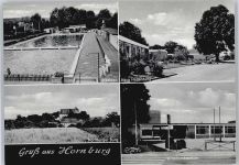 38315 W3342 Hornburg , Kr Wolfenbüttel - Stadtbad, Burg, Mittelpunktschule