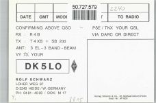 25746 W2240 Heide , Holst - qsl-Karte, Funker Rolf Schwarz