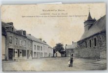 08320 Aubrives Gebrauchsspuren Kirchplatz, Kirche
