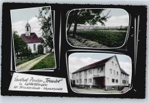 72297 W7291 Göttelfingen , Kr Freudenstadt - Gasthof, Pension Traube, Kirche