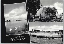 32469 W4953 Heimsen , Kr Minden, Westf - Schwimmbad, Kirche