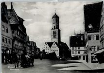 88400 W7950 Biberach an der Riß - Marktplatz, Kirche, Trinks AK