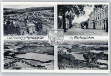 51709 W5277 Marienheide - Gesamtansicht, Brücher-Talsperre, Hauptstraße