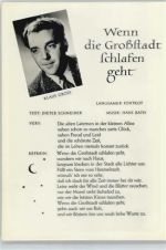 Wenn die Großstadt schlafen geht Liederkarte