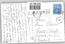07545 O6500 Gera - Postamt, Hochhaus, Theater, Im Stalinpark, Kirche, Dahliengarten, Kornmarkt, Denkmal