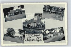 23845 W2061 Sülfeld , Holst - Schule, Kriegerehrung, Ortspartie, Kirche