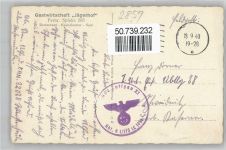 27637 W2859 Deichsende , Kr Wesermünde - WK II, Gasthaus Jägerhof