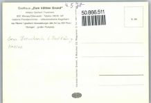 64395 W6101 Wersau , Odenw - Gasthaus Zum kühlen Grund