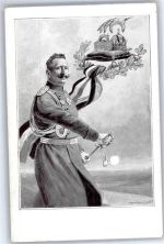 sign. C.Benesch Adel Kaiser Wilhelm II Künstlerkarte
