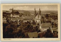 91327 W8556 Gößweinstein 1920 Kupfertiefdruck Schloß Gössweinstein u. Kirche