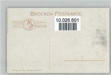 38879 O3706 Schierke am Brocken Künstlerkarte Brocken-Hotel Eisenbahn