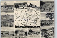 08248 O9650 Klingenthal - Landpoststempel, Muldenberg, Schöneck, Oberzwota, Klingenthal, Rathaus am Stalinplatz, Karl-Marx-Platz, Brunndöbra, Steindöbra, Sport-Hotel Aschberg, Mühlleiten Buschhaus, Sachsenberg-Georgenthal