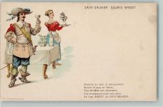 42330 Saint-Galmier 1906 Lithographie Wein - Source Badoit - Mittelalter - Musketier