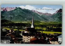 6344 Kössen - Ortsansicht mit dem Kaisergebirge