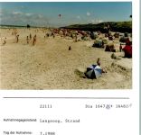 26465 W2941 Langeoog FOTO KEINE AK Strand Foto montiert auf Karton