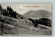 Schuhbräu-Alm mit Sulzberg Kühe Hüttenstempel Berghütte