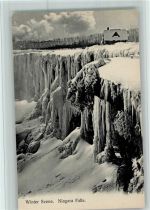 Winter Scene AK Good condition Niagarafälle 1910