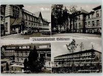 W3400 Göttingen , Niedersachs 4-Fach Aufnahme Universitäts-Frauenklinik Medizinische Universitätsklinik Chirurgische Universitätsklinik Universitäts-Nervenklinik Krankenhaus