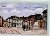 08200 Sedan - Platz Turenne Stadthaus und Turenne-Denkmal