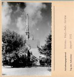 26757 W2972 Borkum FOTO KEINE AK Evangel.-Reform. Kirche Foto montiert auf Karton