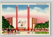 New York Worlds Fair 1939 - Serie A 6 Comm. Building Ausstellung