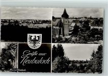 75385 W7265 Neubulach - Gesamtansicht Kirche Ruine Waldeck Ortsansicht 4-Bildaufnahme