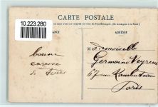 Nos Postiers Millerand Karikatur sign. Ralph Motiv Frankreich 1905 Gebrauchsspuren