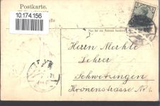 Neujahr - Rose AK Reliefdruck 1907